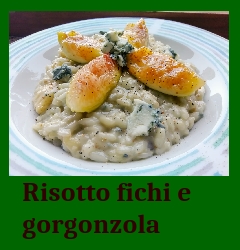 Risotto con fichi e gorgonzola