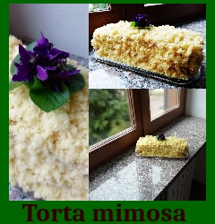 Torta mimosa con farina di riso